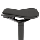 HOMCOM Standing Ergonomic Wobble Chair - Adjustable Leaning Stool with Rocking Motion - Black-High-density foam cushion provides support for daily use