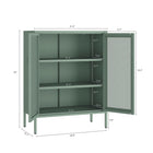 Manhattan Comfort Amelia 31.5" Modern Accent Cabinet - Green-Includes 2 Adjustable Shelves