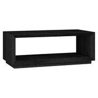 Hudson&Canal Evie 48"W Rectangular Coffee Table - Black Grain-A modern contemporary design for your living room, den, and more