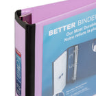 Staples Better Binder - 1-1/2" - Lilac-Framed clear window makes these ideal for use as presentation binders
