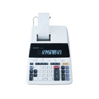 Sharp Large 12-Digit Commercial Printing Calculator - LCD Display - White-Quick 4.5lps, 2-colour heavy-duty ribbon printer