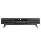 Modway Render 70" TV Stand - Charcoal-Smooth Wood Grain Laminate
