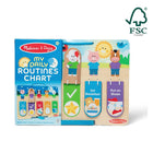 Melissa & Doug Daily Routine Chart-Help kids learn good habits, develop self-esteem, and grow their independence with the wooden double-sided Melissa & Doug My Daily Routines Chart, with 10 flaps to flip upon completion of daily tasks