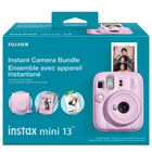 FUJIFILM instax mini 13 Instant Camera Bundle - Candy Pink-Rounded, iconic design with a metallic logo