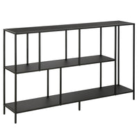 Hudson&Canal Winthrop 52"W Console Table - Blackened Bronze-A modern contemporary design for your entryway, living room, den, and more