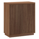 Hudson&Canal Alston 28"W Accent Cabinet - Satin Walnut-Modern transitional design for your home office, bedroom, or living spaces