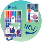 Staedtler Triplus Broadliner Pens – 1.0mm – Assorted Colours – 10 Pack-Assorted Colours