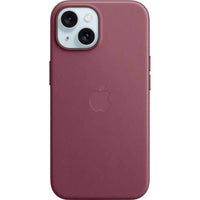 Apple FineWoven Case with MagSafe for iPhone 15 - Mulberry-With built-in magnets that align perfectly with iPhone 15, this case offers a magical attach experience and faster wireless charging, every time