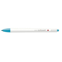 Zebra ClickArt Retractable Marker Pen - Light Blue-Perfect for journaling, colour coding, drawing, and everyday writing.