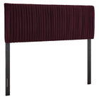Modway Eloise Stain-Resistant Performance Velvet Queen Headboard - Mulberry-Queen Size Headboard