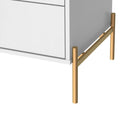 Manhattan Comfort Jasper 25.15" Modern Nightstand 2-Piece Set - White Gloss-Pair Up with Manhattan Comfort Jasper Dresser Collection