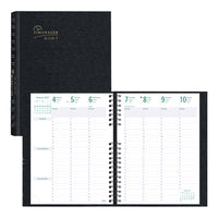 Blueline 2027 Timanager CoilPro 13-Month 7-Day Weekly/Monthly Planner - 11" x 8-1/2" - Black-13-Month: December 2026 to December 2027