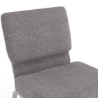 Flash Furniture HERCULES Series 21"W Stacking Church Chair - Silver Vein Frame - Grey Fabric-Ganging Bracket attach chairs together