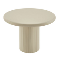 Modway Belmonte 45" Painted Wood Round Pedestal Dining Table - Putty-Round Dining Table