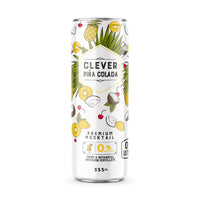 Clever Mocktails Non-Alcohol Zero Sugar Pina Colada-Canadian Made