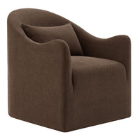 Modway Bardot Slipcovered Linen Blend Accent Chair - Cocoa-Slipcovered Accent Chair