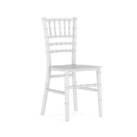 Flash Furniture Kids Resin Chiavari Chair - White-Kids Chiavari Seating