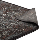 Modway Westia Ornate Turkish Vintage Area Rug - 5 ft W x 8 ft L - Dark Brown/Silver Blue-8