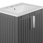Modway Augusta 24" Bathroom Vanity - Grey/White-8