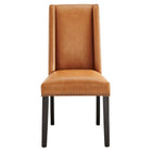 Modway Baron Vegan Leather Dining Chair - Tan-Assembly Required