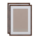 Decent Living Solid Wooden Picture Frame - 20" x 28" - Walnut Colour - 2 Pack-Material: 100% Natural Solid Wood (Okan / Teak)