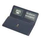 Roots Ladies Slim Clutch Wallet - Navy-1 bill pocket
