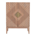 Zuo Hira Cabinet - Natural-Solid Acacia Wood rectangular shape tabletop