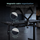 MotionGrey Ultra Electric Adjustable Standing Desk with Tilting Desktop - 55.1 in - Black-9