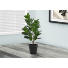 Monarch Specialties 28" Artificial Indoor Garcinia Tree - Floor - Black Pot-64 real touch, adjustable, green leaves create a lifelike appearance