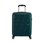 American Tourister Surftime Spinner Carry-on - Metallic Teal-Dual Spinner wheels make it easy to navigate narrow airplane aisles as well as over a variety of surfaces.