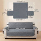 PawHut Waterproof Dog Bed Cover, 3 Seater Sofa Couch Cover for Dogs-Its soft, multi-layered fabric offers comfort for you and your pets