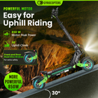 Gyrocopters Plaid 3.0 Electric Scooter for Adults & Teens - Speed 45 kmph Range 45 km - APP - Black-The integrated lighting system, including a bright headlight, turn signals, walking lights, and rear brake lights, ensures you remain visible and safe during night rides