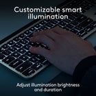 Logitech MX Keys S Combo for Mac - Wireless Keyboard & Mouse with Palm Rest, Backlit Keyboard, Fast Scroll - Space Grey-9