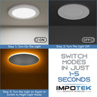 Impotek 4" LED 9W 5CCT Dimmable Recessed Ceiling Light with Night Light - 12 Pack-6