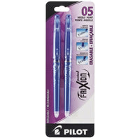 Pilot Frixion Point Erasable Gel Pens - 0.5mm - Blue - Pack of 2  -0.5mm point