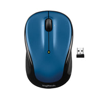 Logitech M325S 2.4 GHz Wireless Mouse with USB Receiver - Blue-Designed for how you use the Web, the wireless mouse features the newest micro-precise scrolling that makes reading your Facebook, shopping Amazon or scrolling through Google searches easier