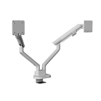Kanto Desktop Monitor Arm/Mount for 17" - 32" Monitors  - Dual Monitor - White-Fits most flat, curved and ultrawide computer monitors from 17" to 35"