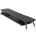 FITUEYES Fenge Dual Monitor Stand - Black-Solid aluminum footing providing strong support, max holding capacity 88 lb/40 kg