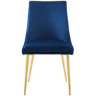 Modway Viscount Modern Accent Performance Velvet Dining Chair - Navy-Assembly Required