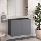 Modway Bryn 36" Wall-Mount Bathroom Vanity - Grey-Wall-Mount Construction