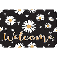 Ashley Productions The Original Fun Mat Welcome Mat - 15.5" x 23.5" - Daisies Welcome-Measurements and Design: The Daisies Welcome Mat measures 15.5" x 23.5".