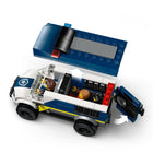 LEGO City Police Police Prisoner Transport Van-Kids use the model motorcycle hook to remove the cell door for jailbreak action