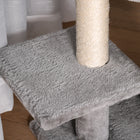 PawHut 47" Cat Tree Tower with Ladder and Scratching Posts - Ball-1 Condo, 3 perches, 1 dangling ball and 1 ladder for your cat to sleep and play 