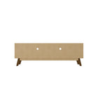 Manhattan Comfort Marcus 70.86" Mid-Century Modern TV Stand - Grey and Nature-Home Assembly Required. All Hardware Included