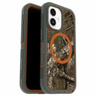 OtterBox Defender Pro XT Clear Compatible with MagSafe Case with Camera Control for iPhone 17 - Realtree Apx Green-Built rugged yet thin with grippable rubber edges for secure carry & shock absorption