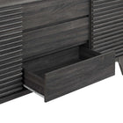 Modway Render 63" Sideboard Buffet Table TV Stand - Charcoal-Smooth Wood Grain Laminate