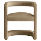 Modway Winslow Barrel Performance Velvet Dining Chair - Taupe -9
