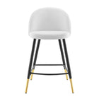 Modway Cordial Fabric Counter Stools - White - Set of 2-8