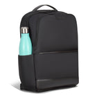 Champs Onyx Daily Nylon Backpack - Black-Padded 15.6" laptop and tablet sleeve with compression strap closure
