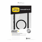 OtterBox Defender Pro XT Clear Magnets Case for Samsung Galaxy S25 - Dark Side-Bumpers around the camera protect against hard hits